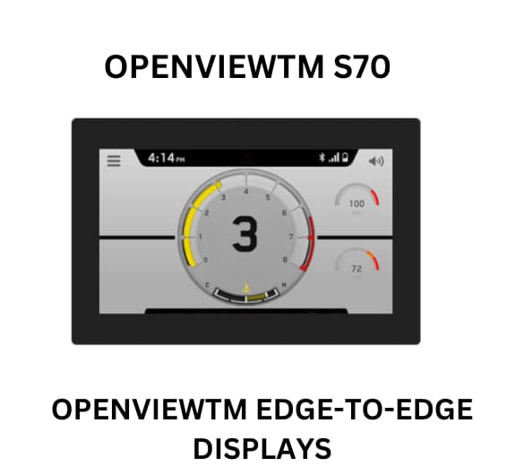 Overview of Openview TMS70 Edge-to-Edge Display by Enovation Controls, showcasing sleek design and advanced technology